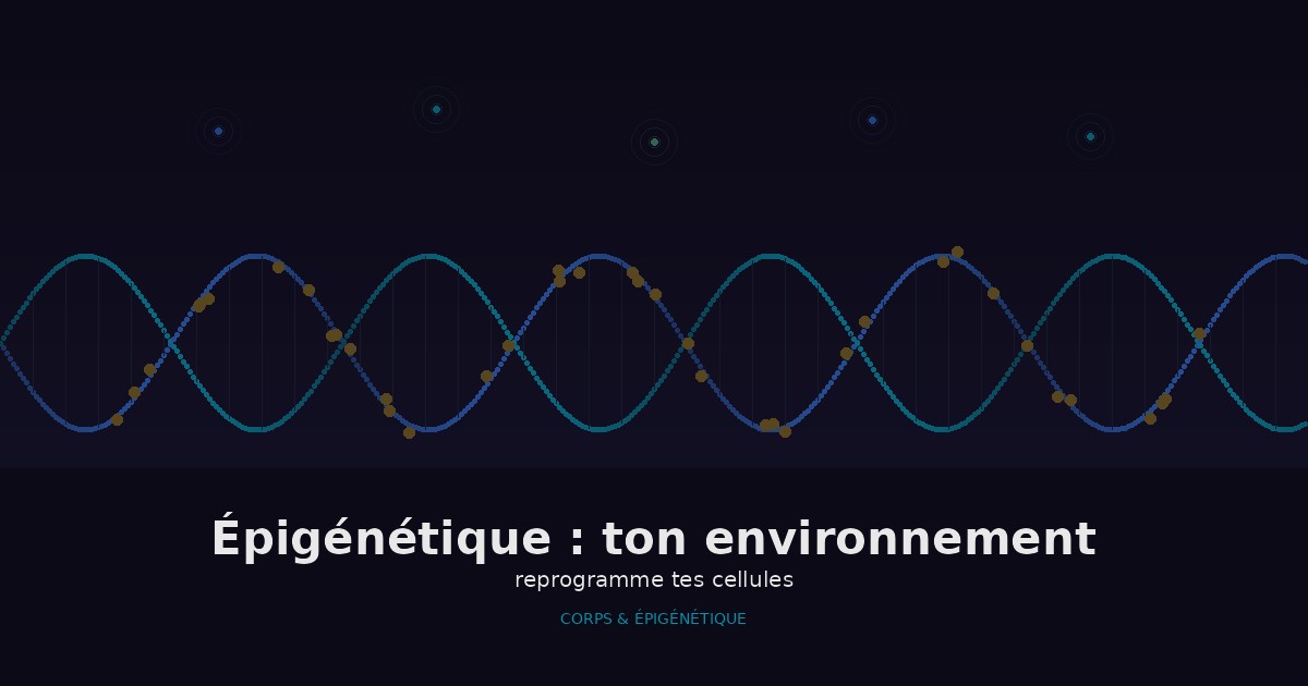Ton environnement reprogramme tes cellules : ce que l'épigénétique change à tout