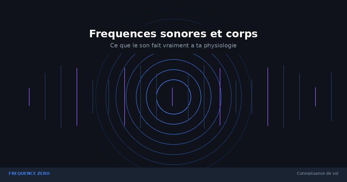 Fréquences sonores : ce que le son fait vraiment à ton corps