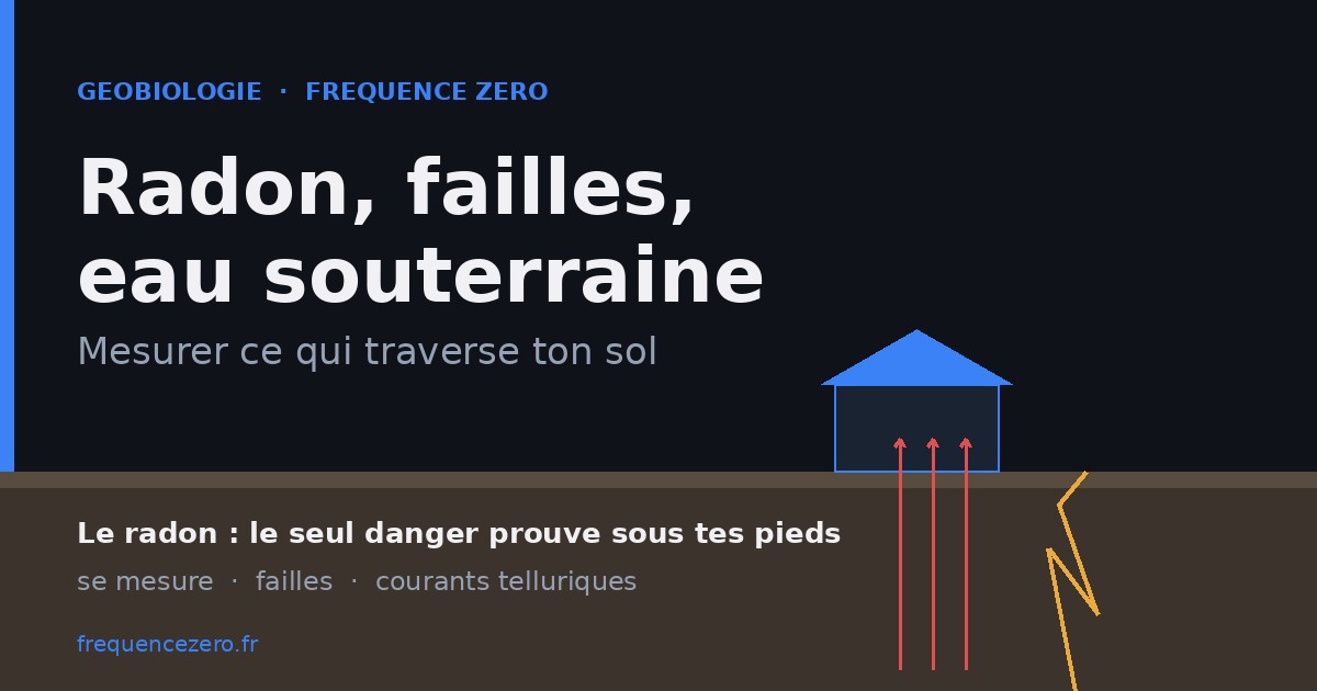 Radon dans la maison : mesurer ce qui traverse ton sol