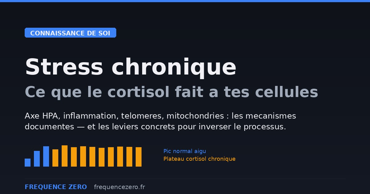 Stress chronique : ce que le cortisol fait à tes cellules